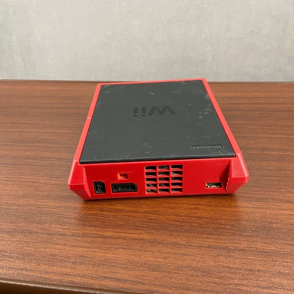 Nintendo Wii Mini RVL-201 USA Video Game Console Only Red/Black Home System